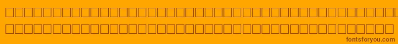 Шрифт TightRegular – коричневые шрифты на оранжевом фоне