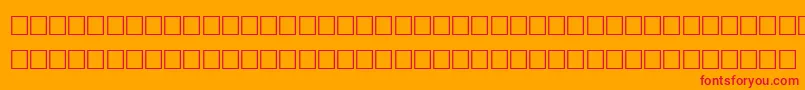 TightRegular Font – Red Fonts on Orange Background