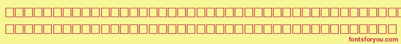 TightRegular Font – Red Fonts on Yellow Background