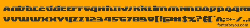 Blackbishoplaser Font – Black Fonts on Orange Background