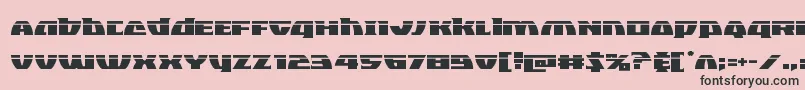 フォントBlackbishoplaser – ピンクの背景に黒い文字