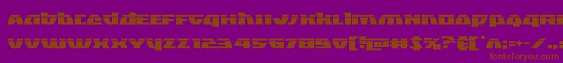 Blackbishoplaser Font – Brown Fonts on Purple Background