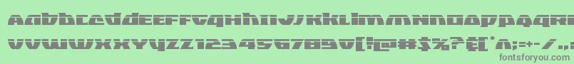 フォントBlackbishoplaser – 緑の背景に灰色の文字