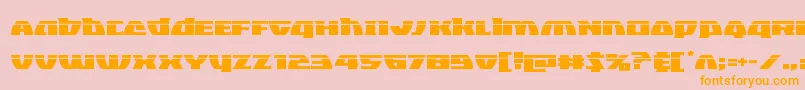 Blackbishoplaser Font – Orange Fonts on Pink Background