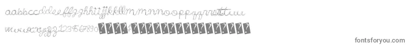 Wonderfulparty-Schriftart – Graue Schriften