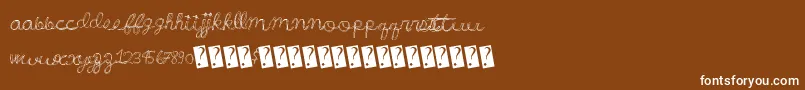 Wonderfulparty Font – White Fonts on Brown Background