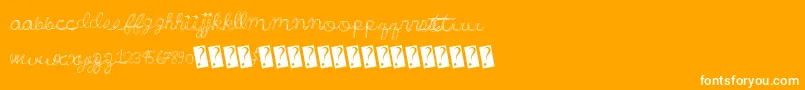 Wonderfulparty Font – White Fonts on Orange Background