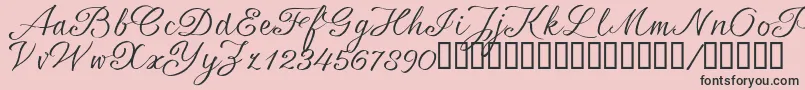 SrsaBT Font – Black Fonts on Pink Background