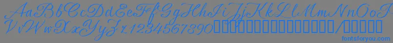 SrsaBT Font – Blue Fonts on Gray Background