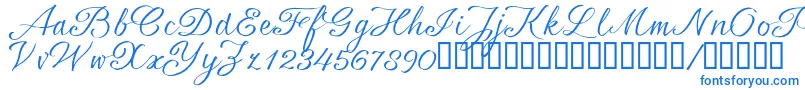 SrsaBT Font – Blue Fonts on White Background