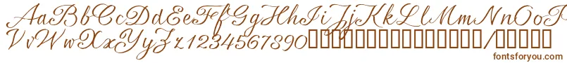 SrsaBT Font – Brown Fonts on White Background