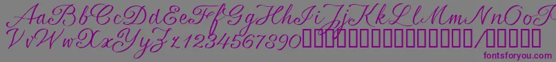 SrsaBT Font – Purple Fonts on Gray Background