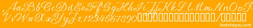 SrsaBT Font – White Fonts on Orange Background