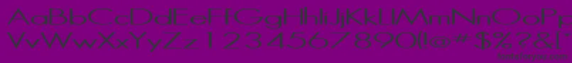 HalibutRegular Font – Black Fonts on Purple Background