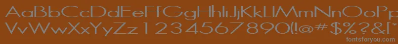 Weitere Informationen zur HalibutRegular-Schriftart HalibutRegular-Schriftart – Graue Schriften auf braunem Hintergrund