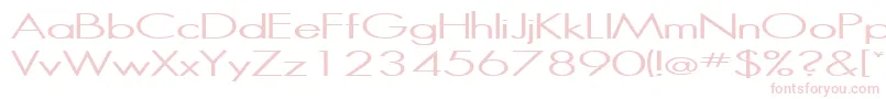 Police HalibutRegular – polices roses sur fond blanc
