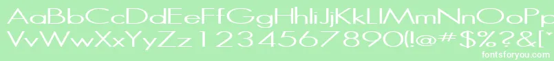 HalibutRegular-Schriftart – Weiße Schriften auf grünem Hintergrund
