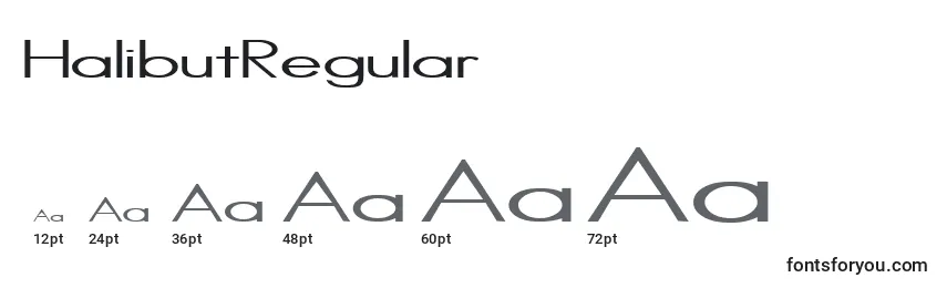 HalibutRegular Font Sizes