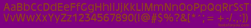 AntiqueOakland Font – Brown Fonts on Purple Background