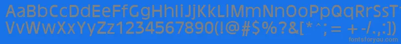 AntiqueOakland Font – Gray Fonts on Blue Background