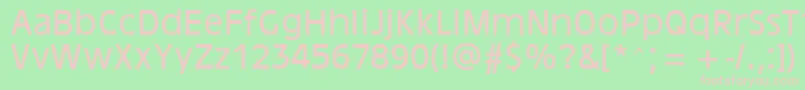 Шрифт AntiqueOakland – розовые шрифты на зелёном фоне