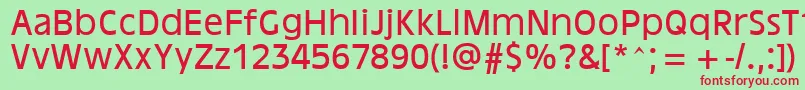 AntiqueOakland Font – Red Fonts on Green Background