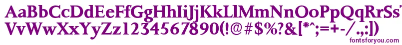 PalermoserialBold Font – Purple Fonts on White Background