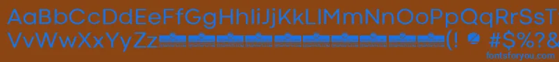 CodecColdRegularTrial Font – Blue Fonts on Brown Background