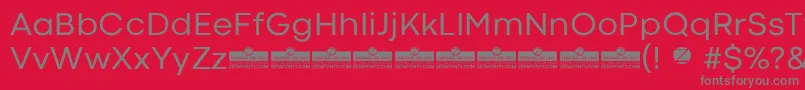 CodecColdRegularTrial-Schriftart – Graue Schriften auf rotem Hintergrund
