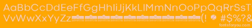 CodecColdRegularTrial Font – Pink Fonts on Orange Background