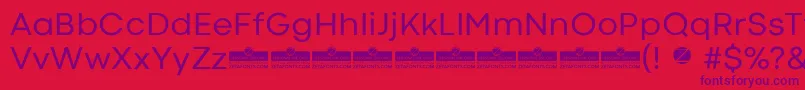 CodecColdRegularTrial Font – Purple Fonts on Red Background