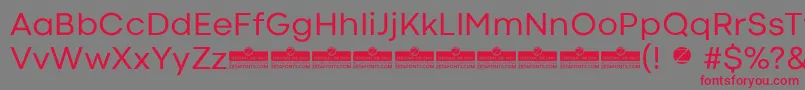 CodecColdRegularTrial Font – Red Fonts on Gray Background