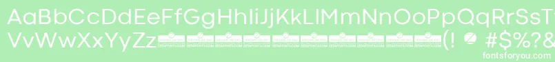CodecColdRegularTrial Font – White Fonts on Green Background