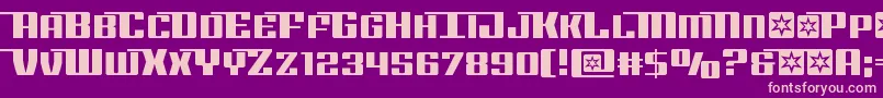 Rocketpopstraight Font – Pink Fonts on Purple Background