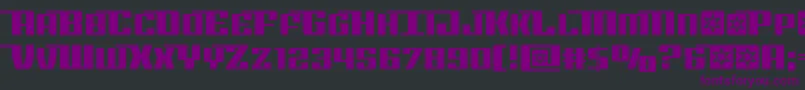 Rocketpopstraight Font – Purple Fonts on Black Background