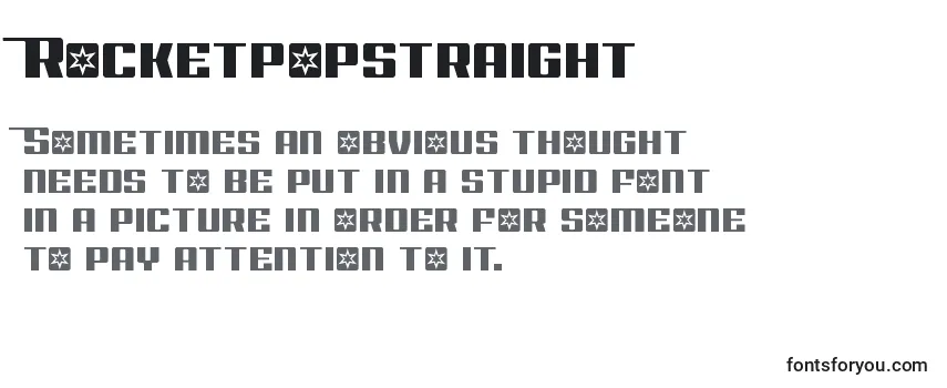 Review of the Rocketpopstraight Font