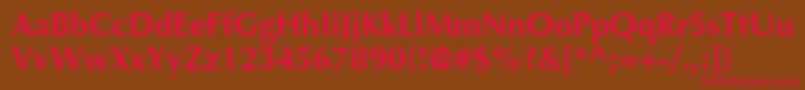 OttawaBold Font – Red Fonts on Brown Background