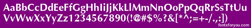 OttawaBold Font – White Fonts on Purple Background