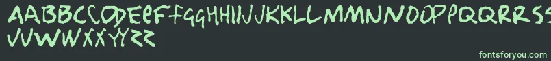 Nobody Font – Green Fonts on Black Background