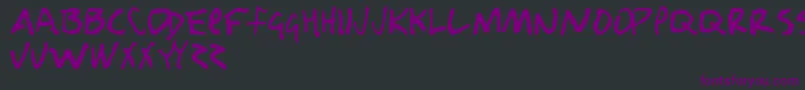 Nobody Font – Purple Fonts on Black Background
