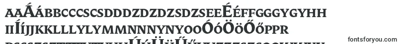 BiblonScOtBold-fontti – unkarilaiset fontit