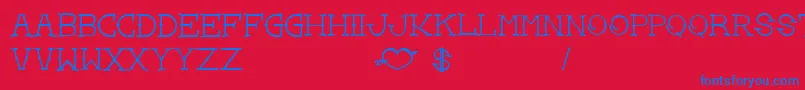 More about LoveYouMomBold Font LoveYouMomBold Font – Blue Fonts on Red Background