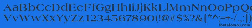 HeritageBold Font – Black Fonts on Blue Background