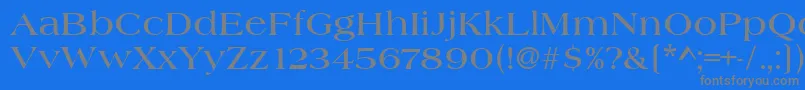 HeritageBold Font – Gray Fonts on Blue Background