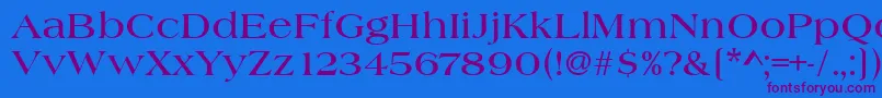 HeritageBold Font – Purple Fonts on Blue Background