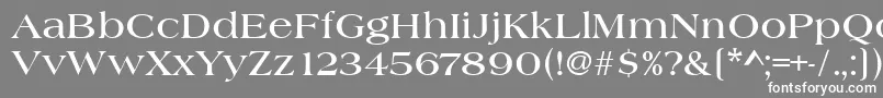 HeritageBold Font – White Fonts on Gray Background