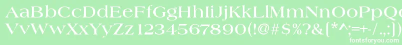 HeritageBold Font – White Fonts on Green Background