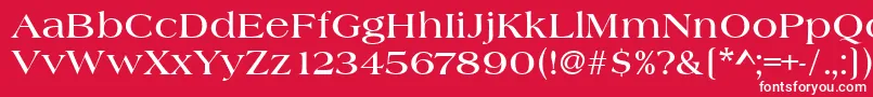 HeritageBold Font – White Fonts on Red Background