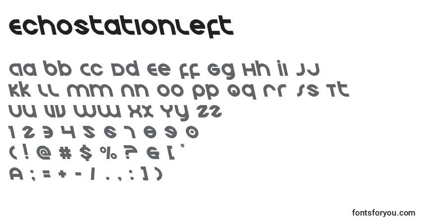 Echostationleft Font – alphabet, numbers, special characters