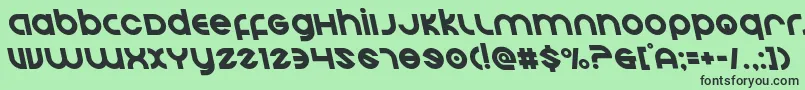 フォントEchostationleft – 緑の背景に黒い文字